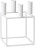 Kubus 4, Candle Holder, White