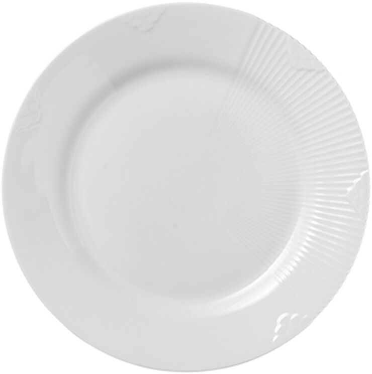 Hvid Elements 22 cm. tallerken