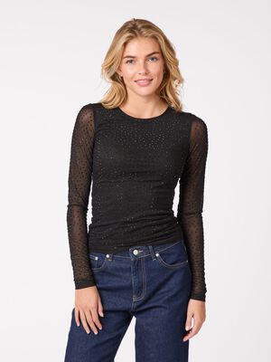 Basira Stone Mesh Blouse