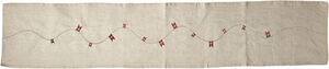 Bord løber flag 40x160cm bom/hør