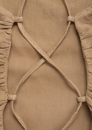 Open-back cotton top