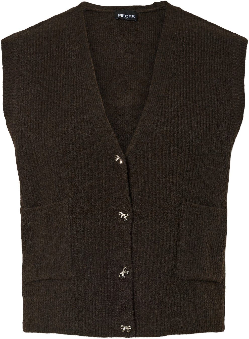 PCSILLY SL V-NECK KNIT VEST D2D