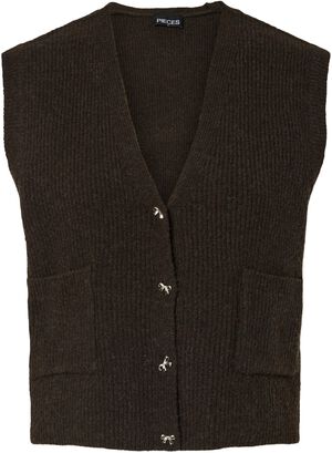 PCSILLY SL V-NECK KNIT VEST D2D
