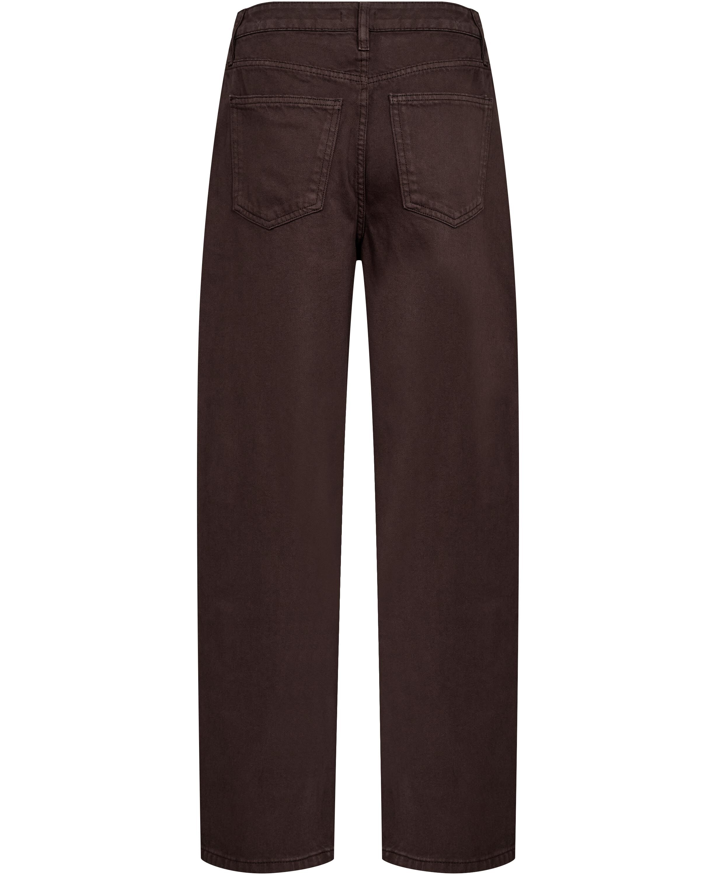 High-waisted barrel jeans