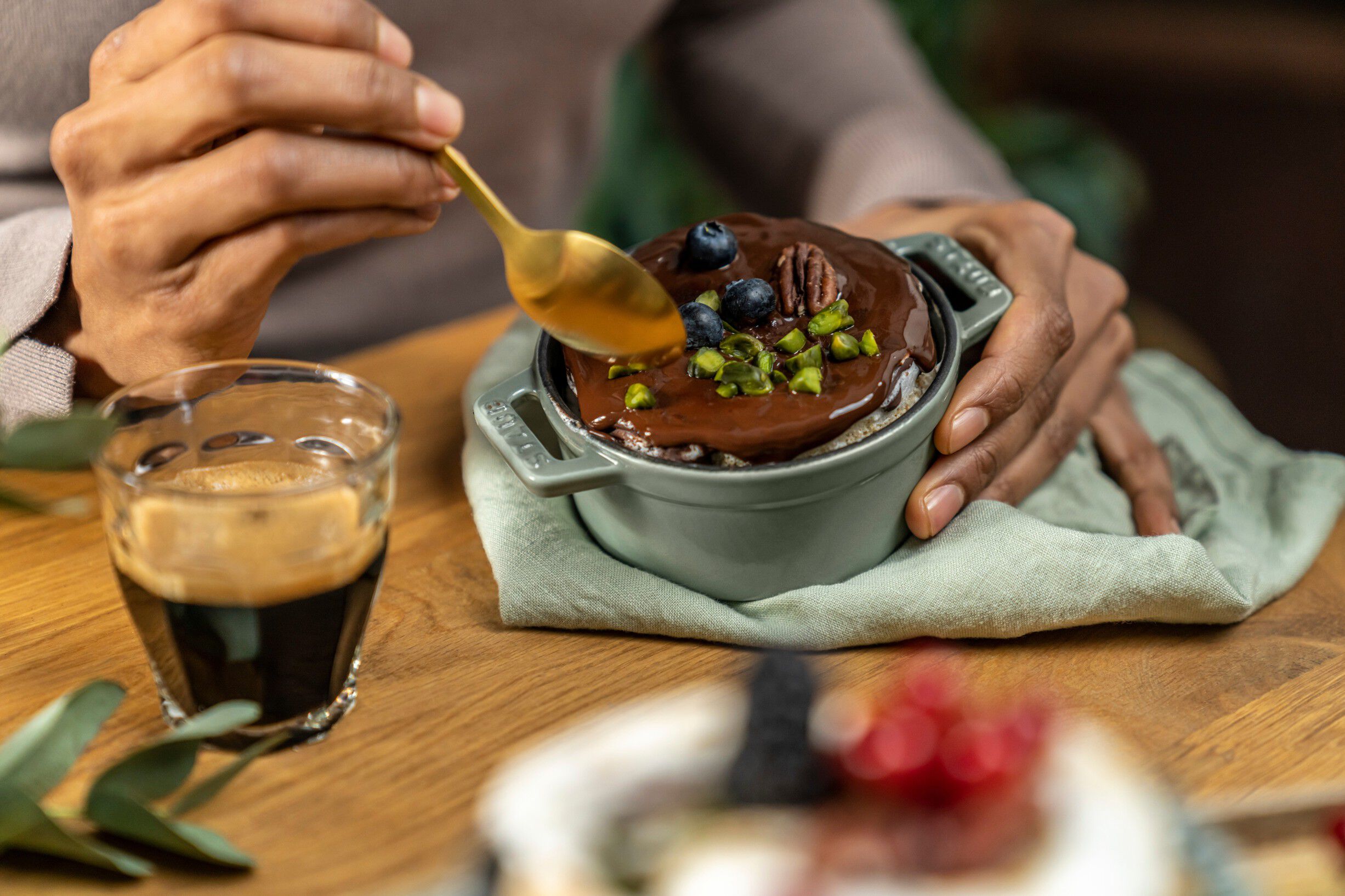 La Cocotte Mini Cocotte 10 cm, Rund, Eukalyptus, St&oslash;bejern