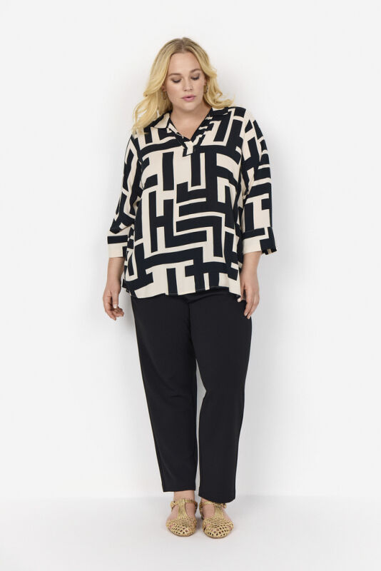 Curvy WA-ALVA 1 Bluse Sort