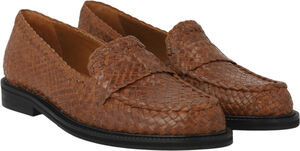 Håndflettet penny loafer