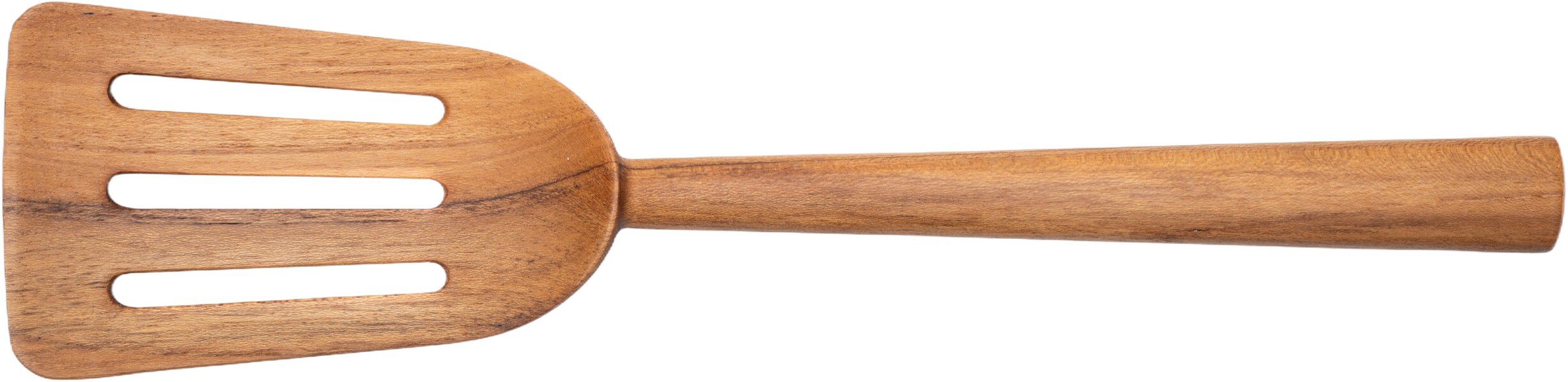 Spatel med huller, teak, bred