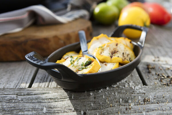 Ovnfad 15 cm Sort Oval Støbejern