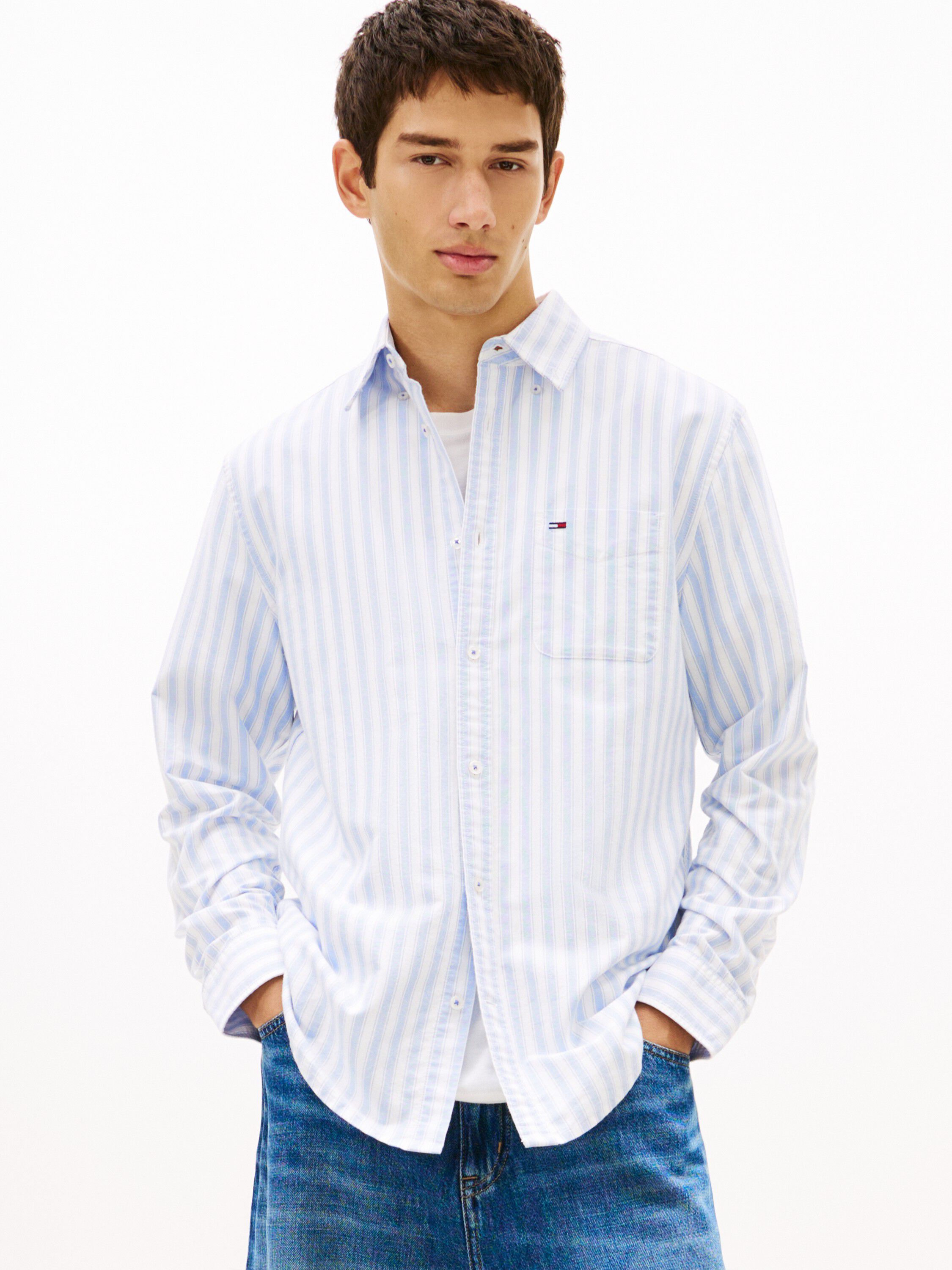 Regular Fit Stripe Oxford Shirt