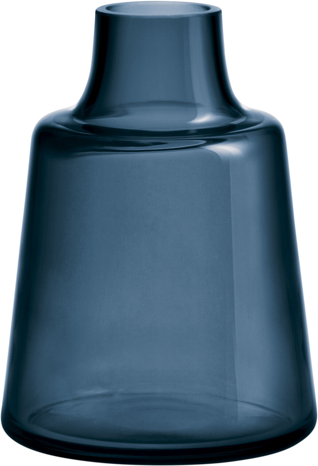 Flora Vase kort hals, bl&aring;, H 24 cm