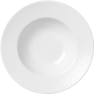Rhombe Pastatallerken Ø24,5 cm hvid porcelæn