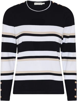 BB Jumper_ BBViscoseStripeKnit