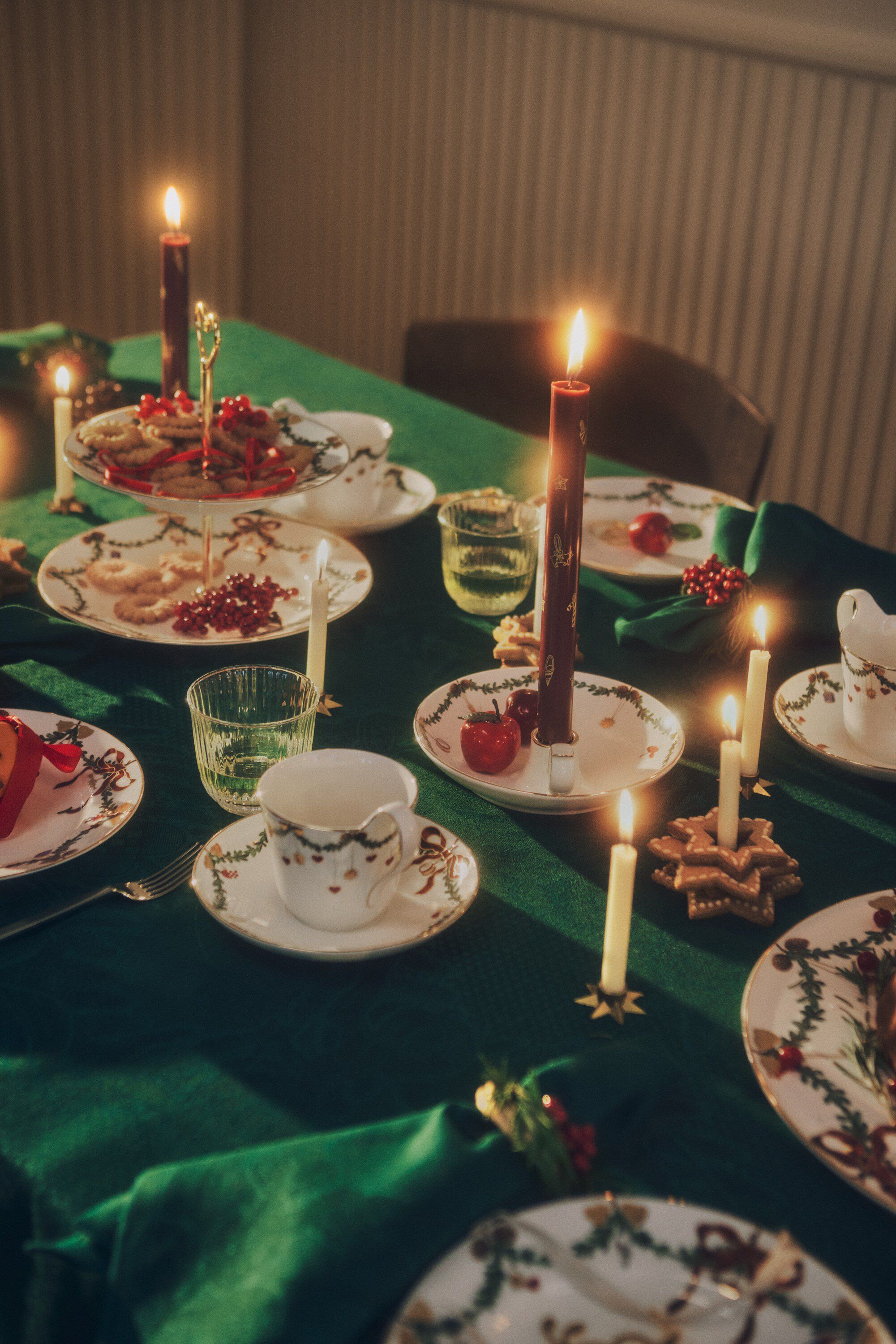 Stjerne Riflet dug gr&oslash;n 320 cm