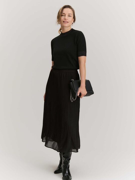 RWSally MW Long Pleated Skirt