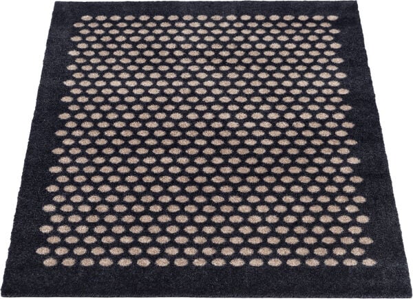 Måtte 60x90 cm, dot sort/sand