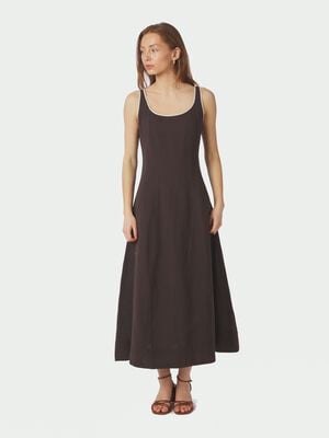 Safinan Linen Contrast Dress