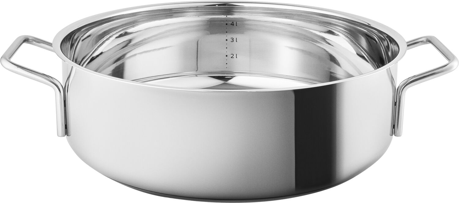 Sautergryde 28 cm Rustfrit st&aring;l med 2 h&aring;ndtag