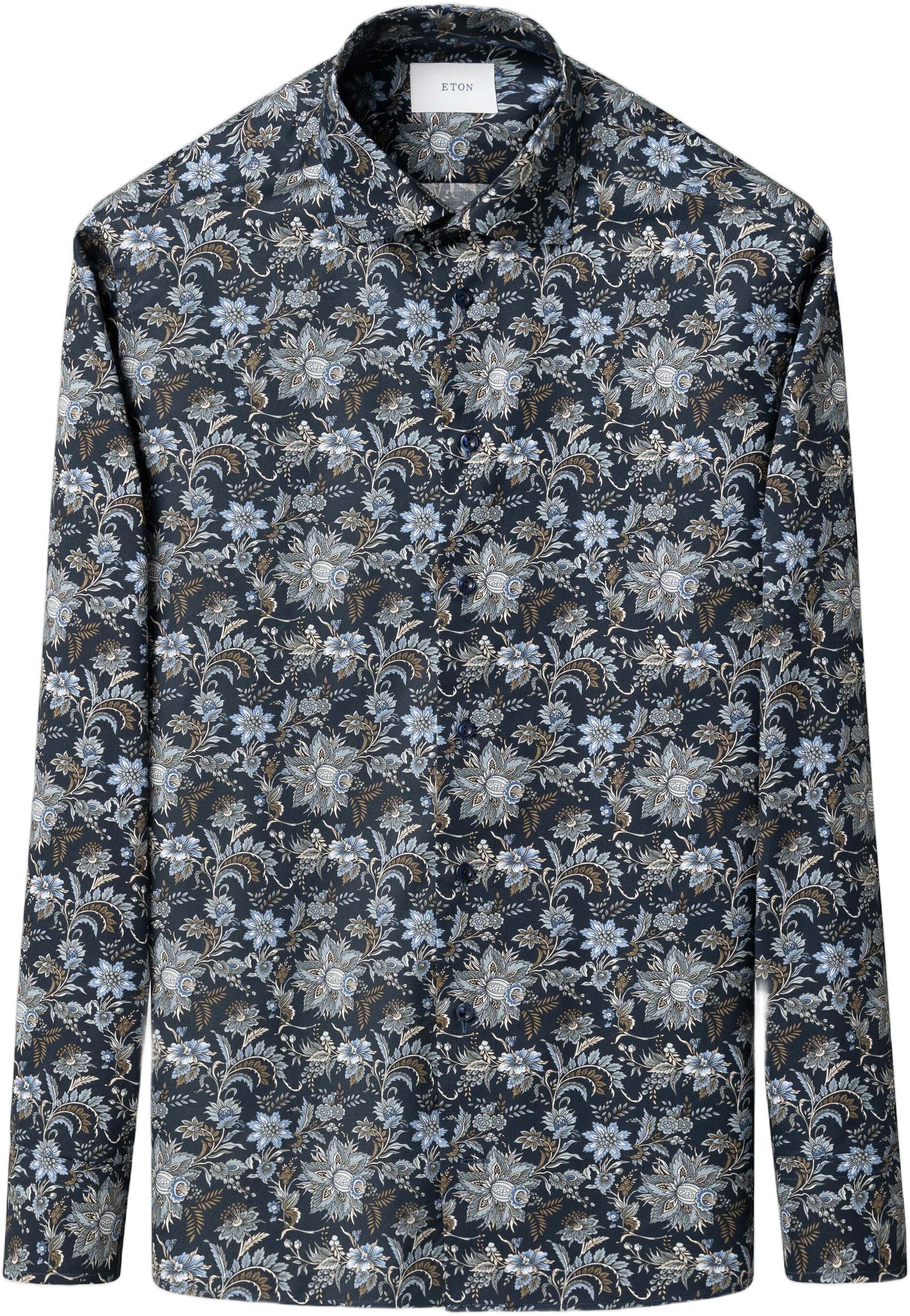Slim Fit Floral Print Signature Twill Shirt