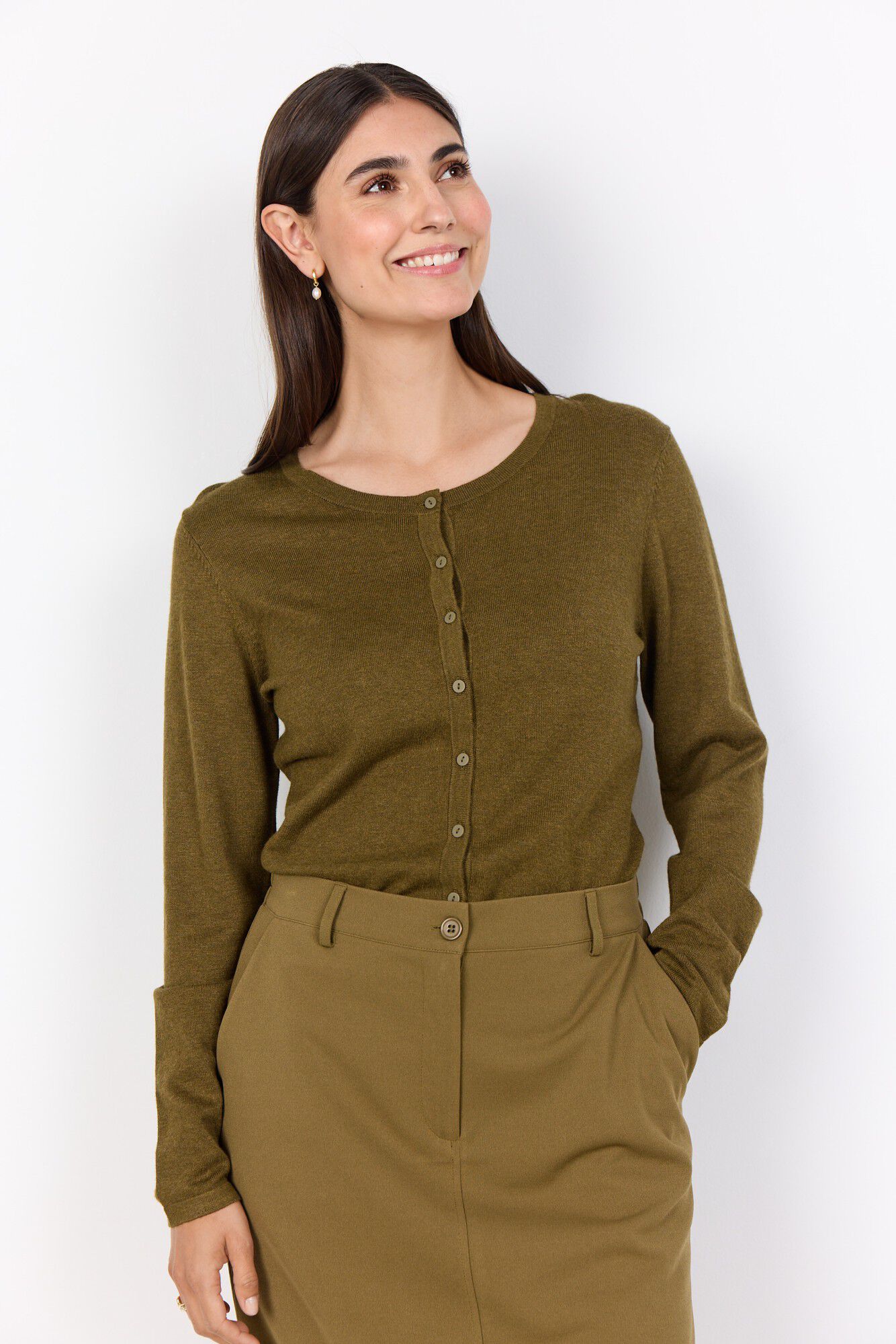 SC-DOLLIE 446 Cardigan Oliven