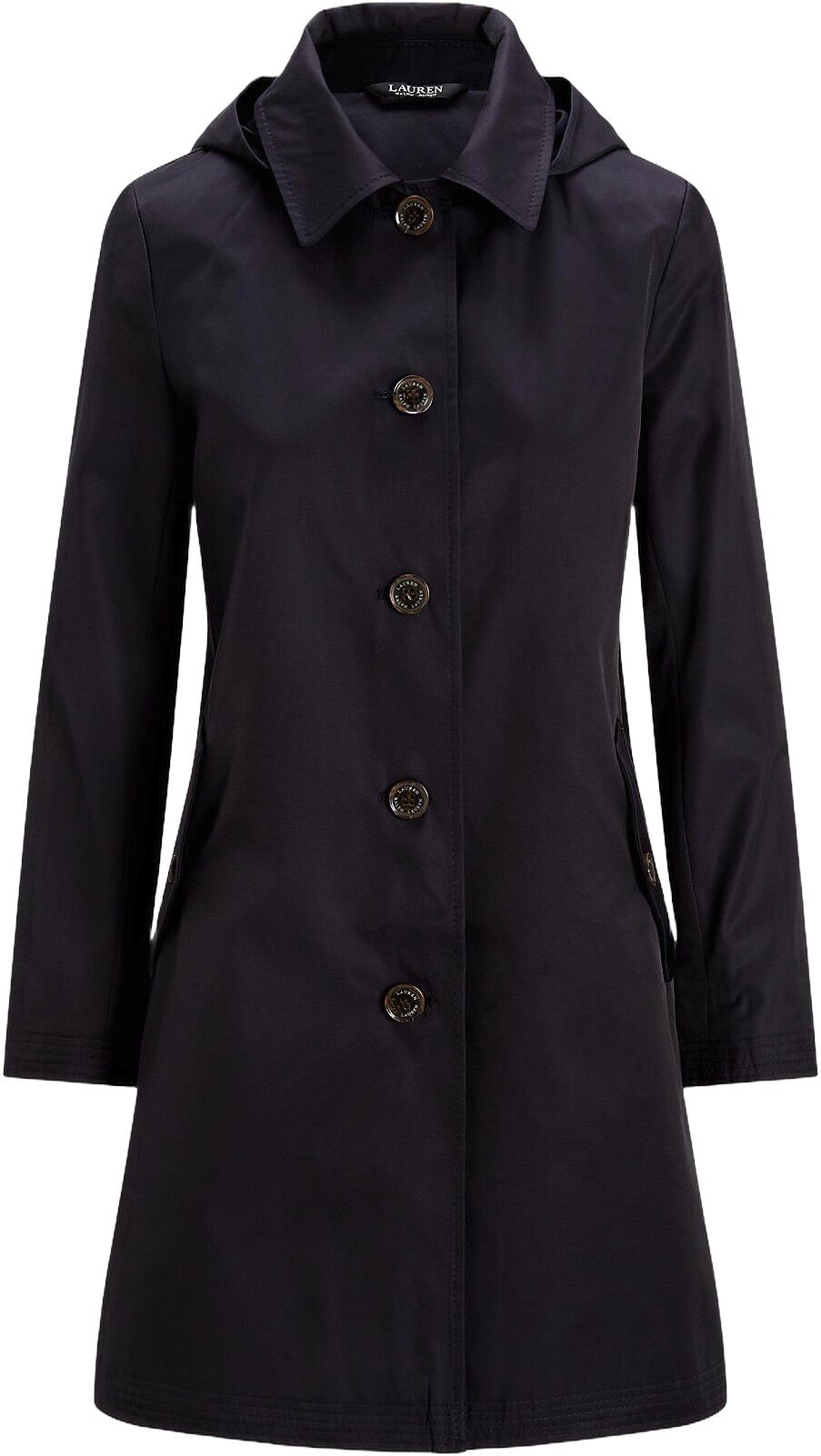 Hooded Cotton-Blend Balmacaan Coat