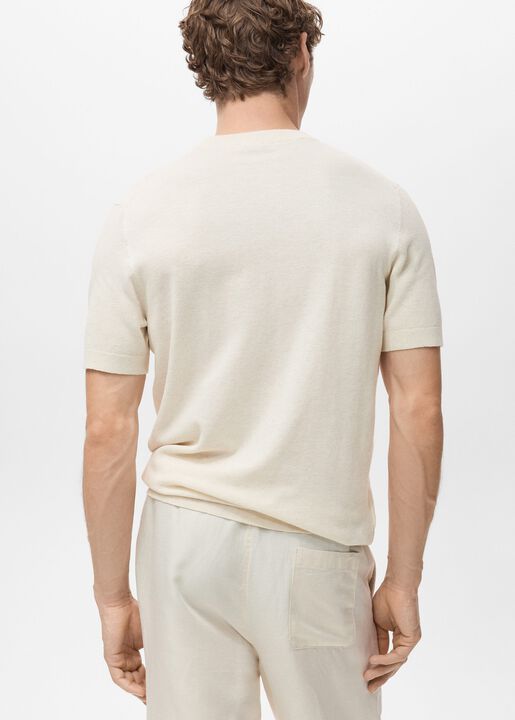 Cotton fine-knit t-shirt