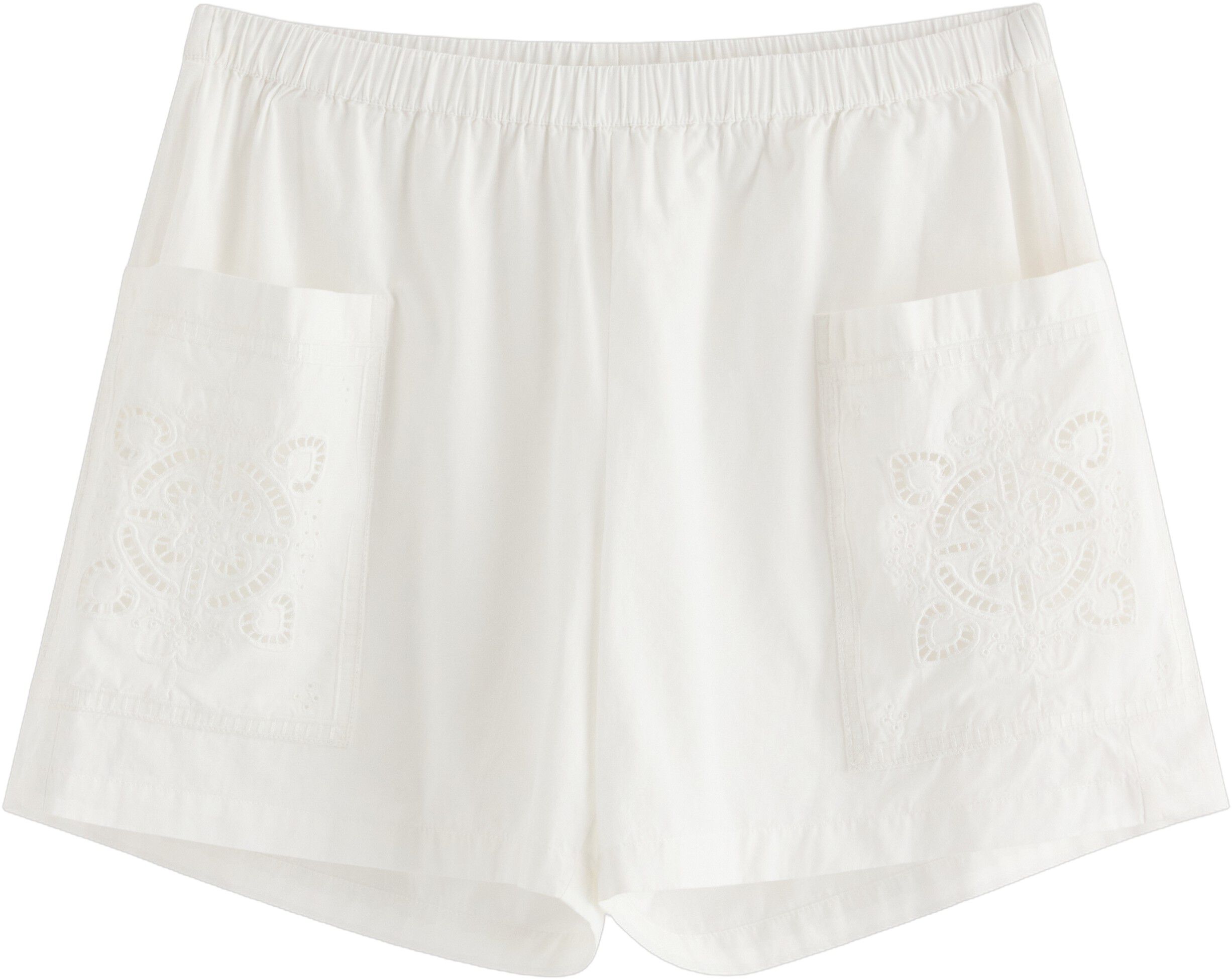 Pyjama shorts in cotton with embroi