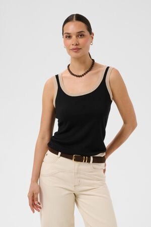 KAlizza Contrast Knit Top