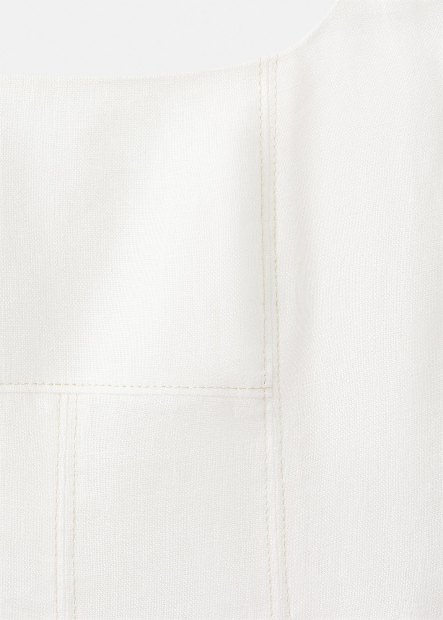 A-line linen dress