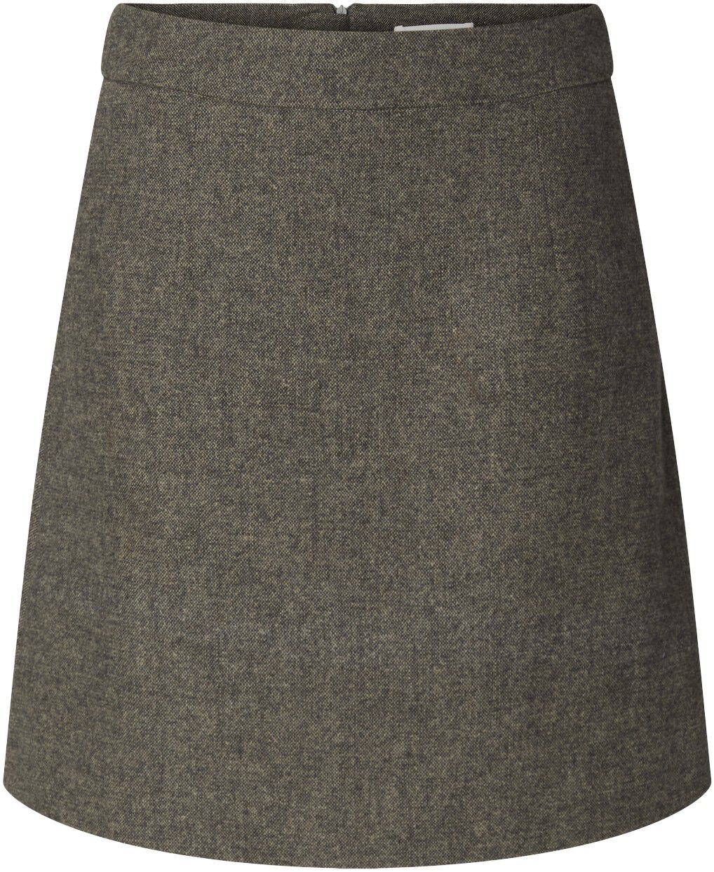 Slwreeda Wool Blend Hw Short Skirt Noos