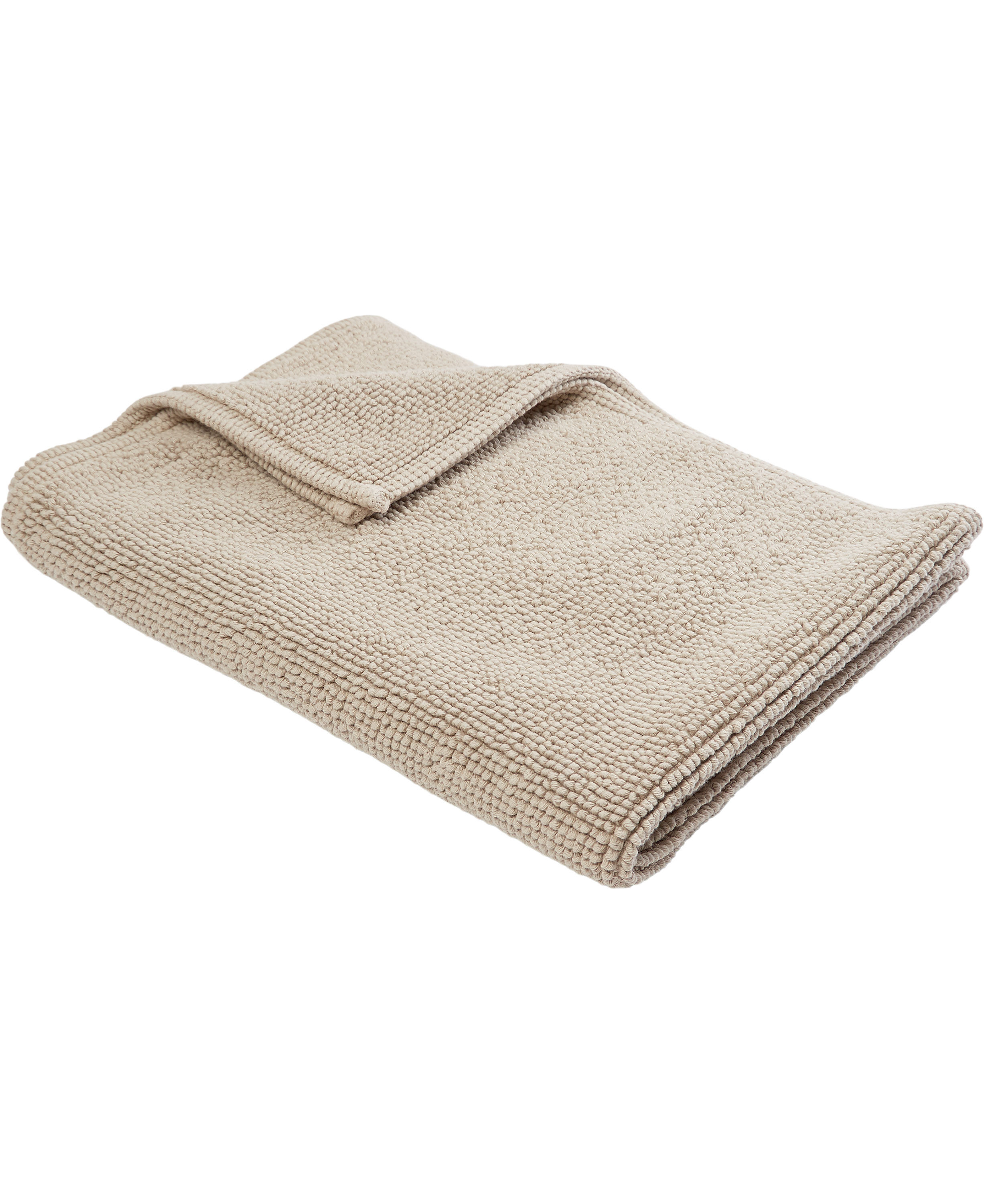 Bathmat stonewashed 60x90 white sand GOTS