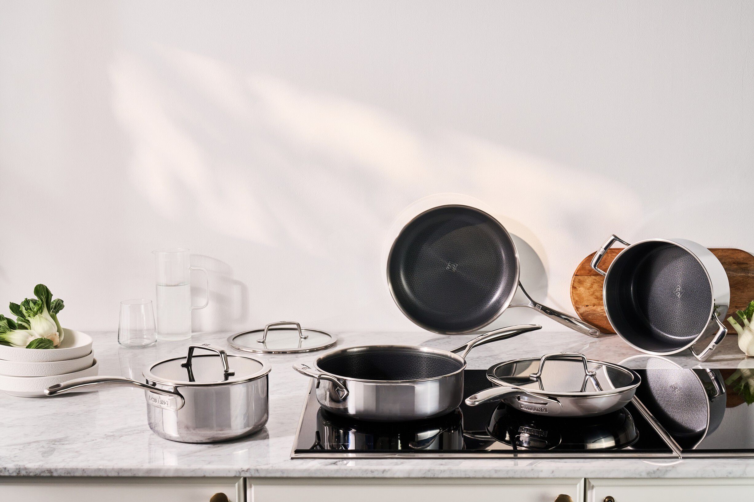 Fry pan 30 cm, 18/10 stainless steel, silver