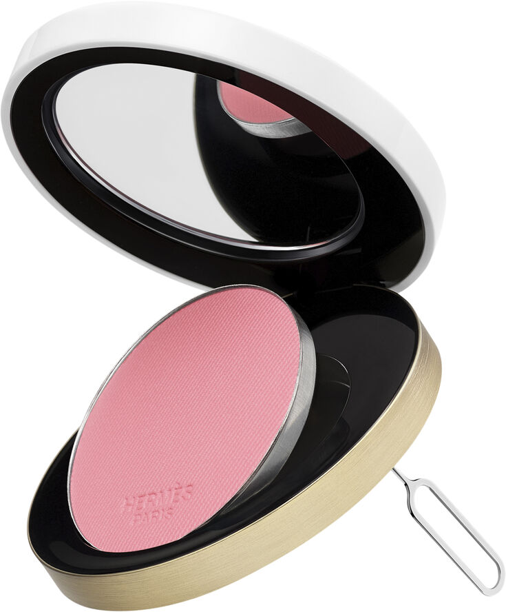 Rose Hermès, silky blush powder refill, Rose Pommette