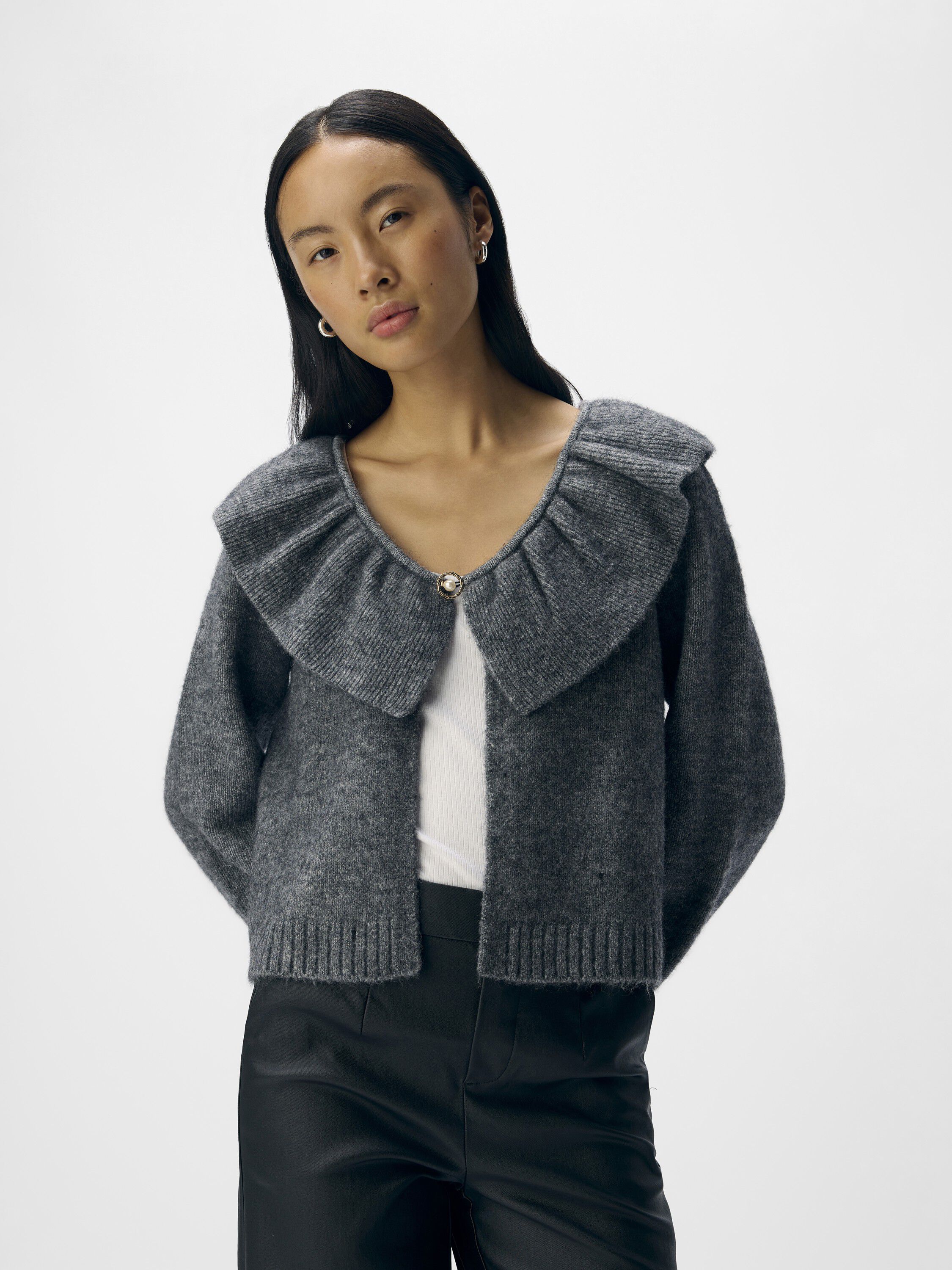 OBJDENISI L/S LO KNIT CARDIGAN NOOS