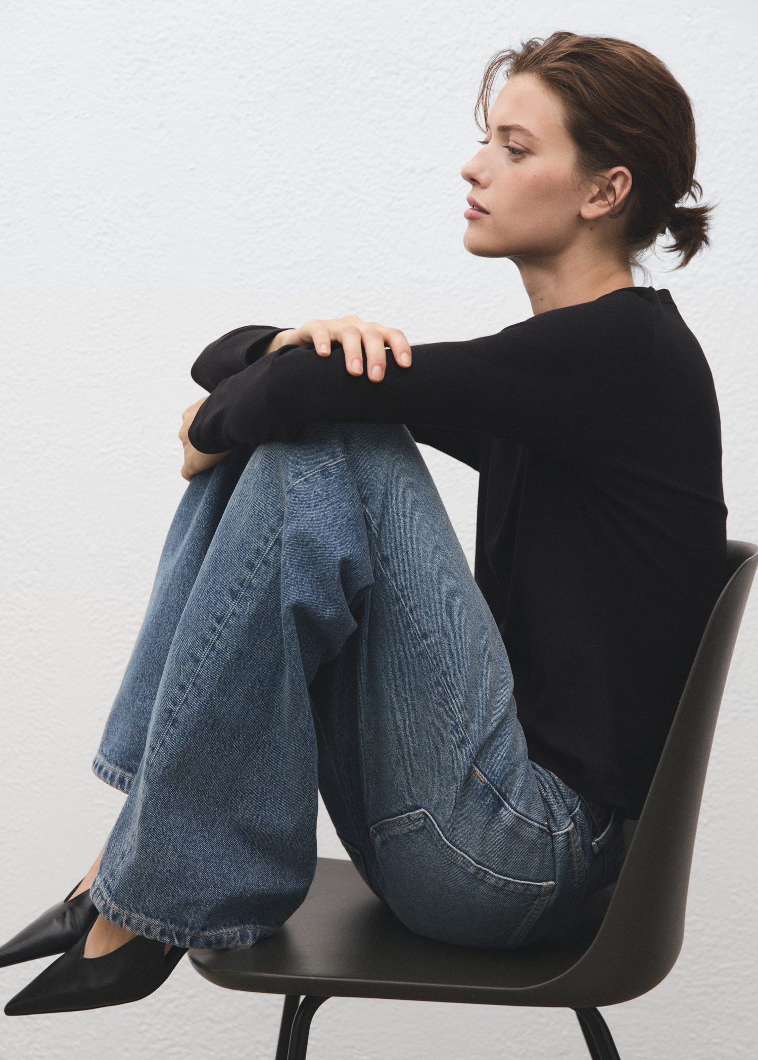 Long sleeve cotton t-shirt