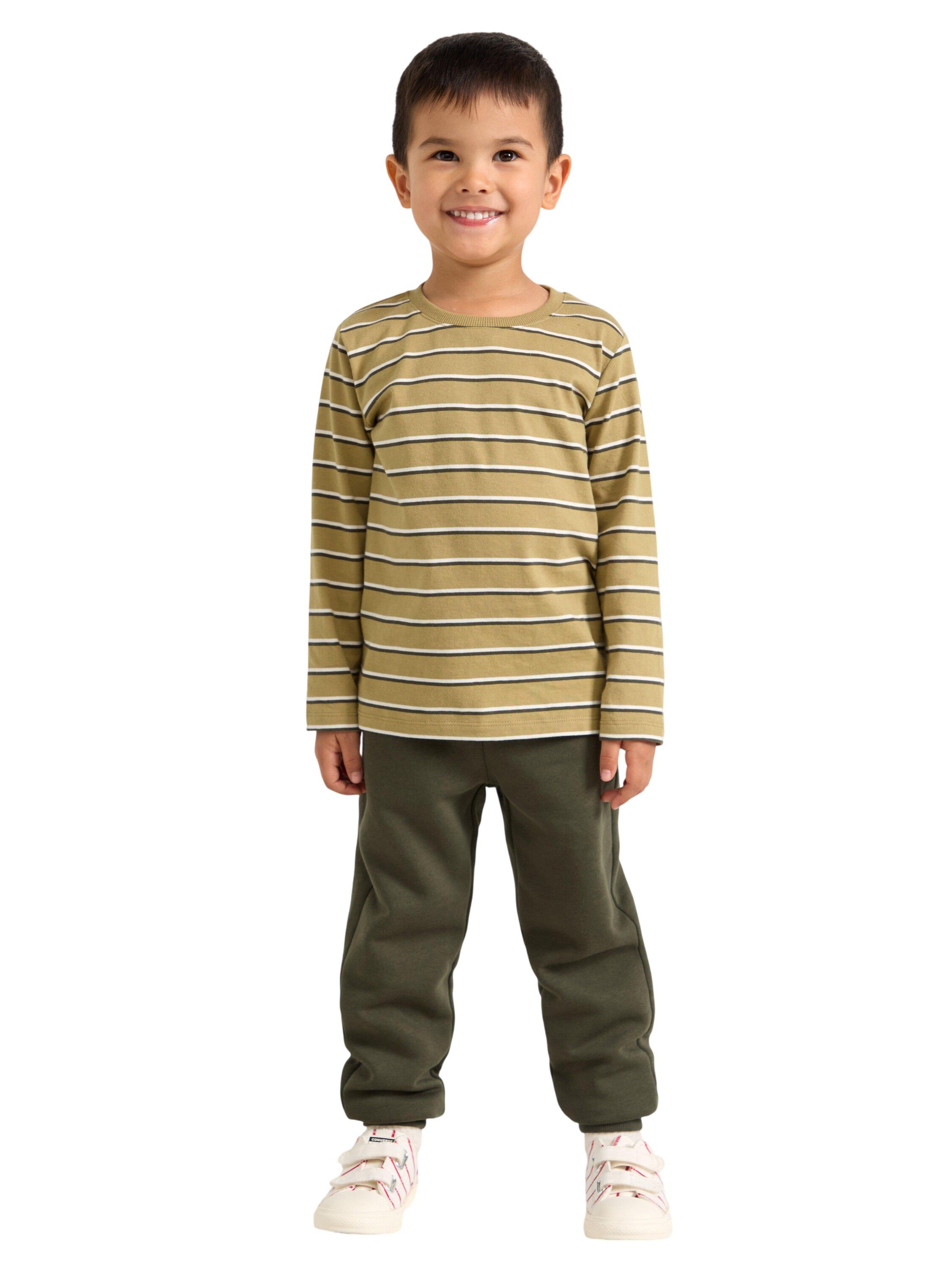 Top l s striped basic
