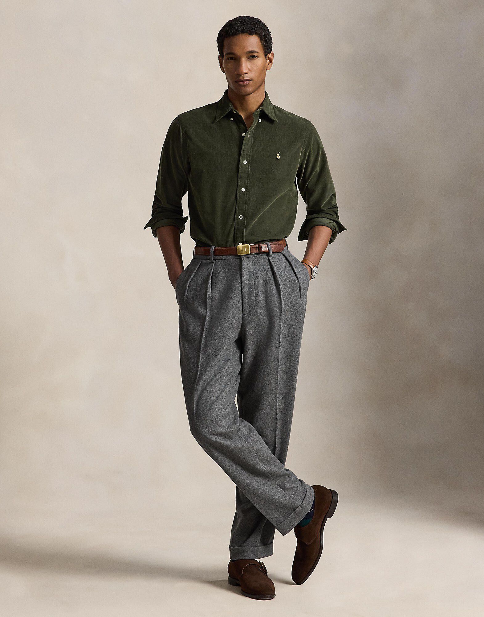 Custom Fit Corduroy Shirt