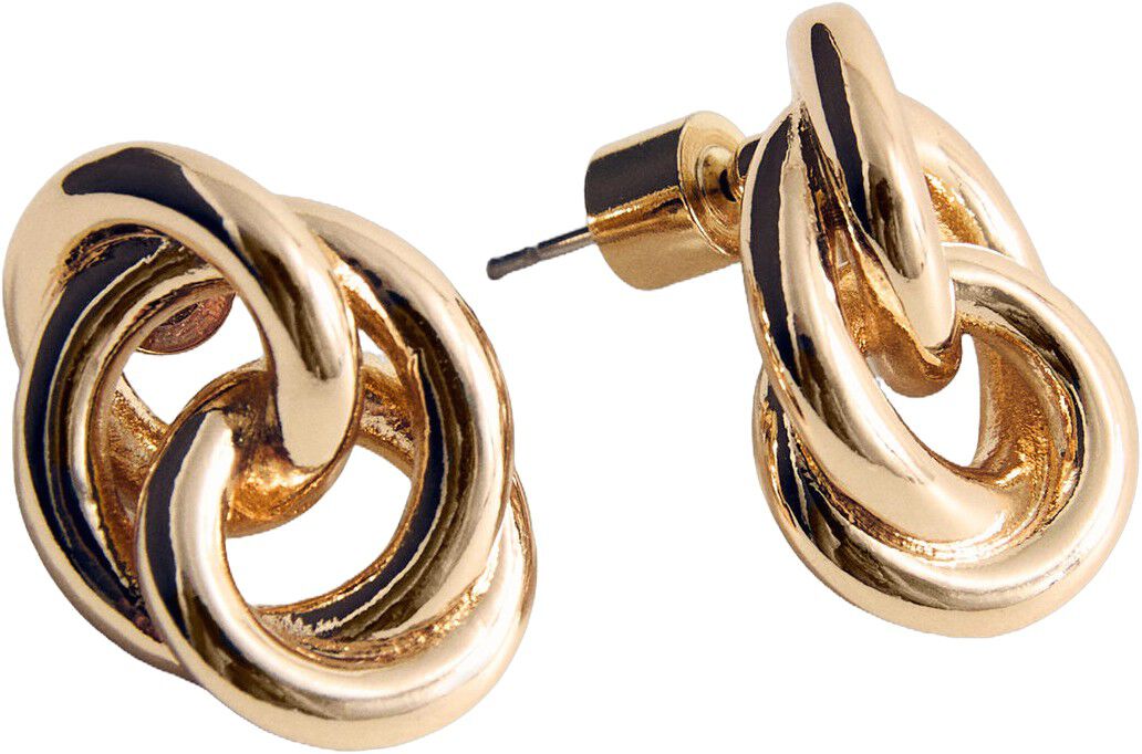 Intertwined hoop earrings
