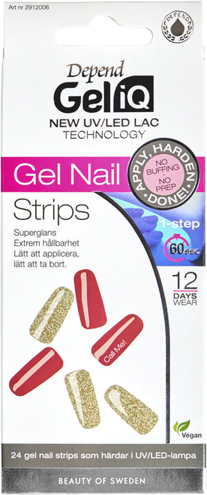 Gel iQ Gel Nail Strips Semi cured n