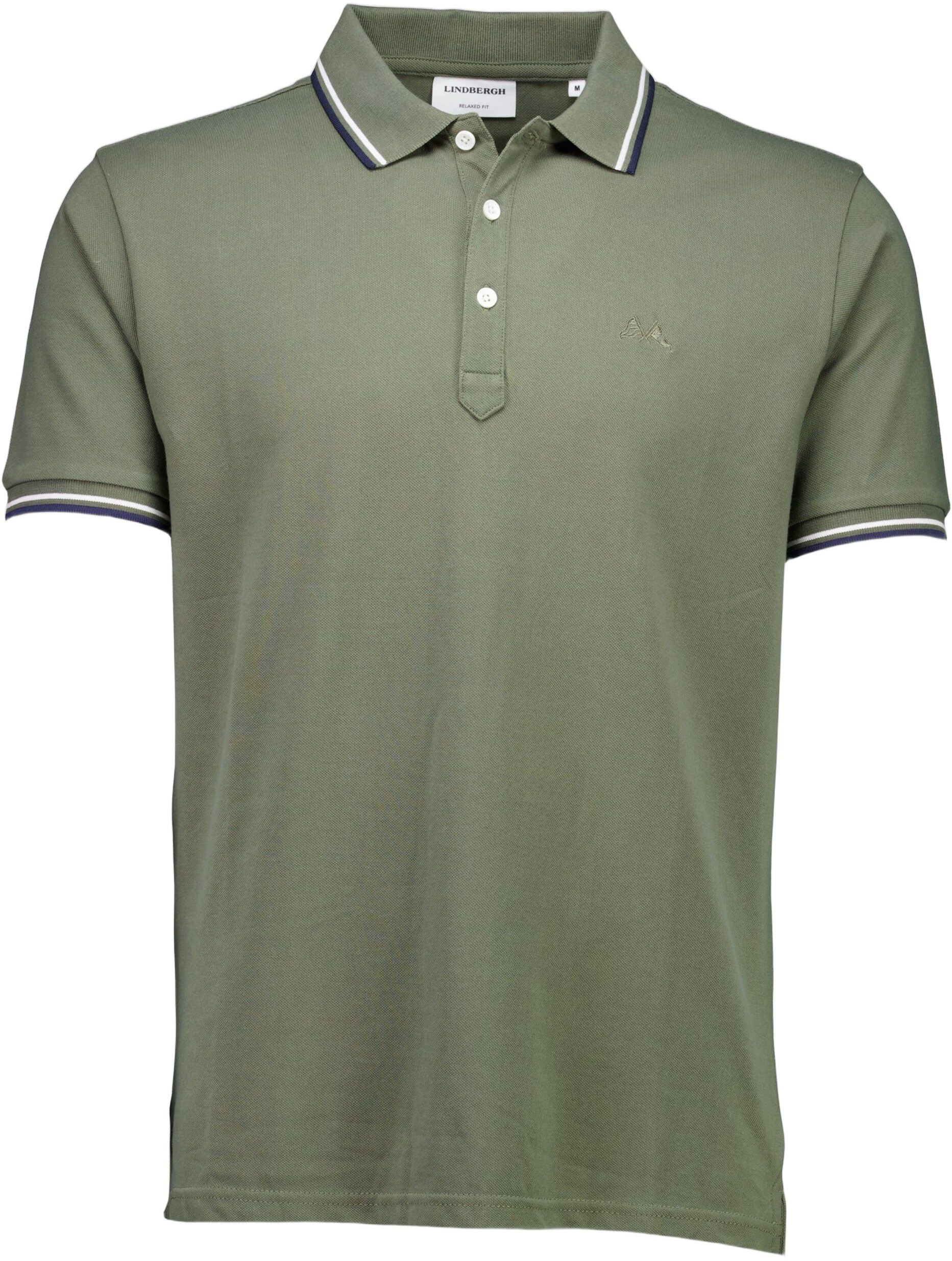 Polo shirt w. contrast piping