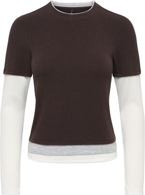 ONLVIRRO L/S MIX TOP CS JRS