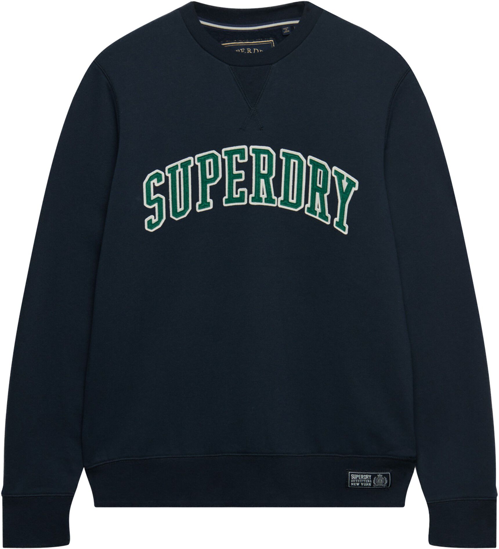 ATHLETIC APPLIQUE RELAXED CREW