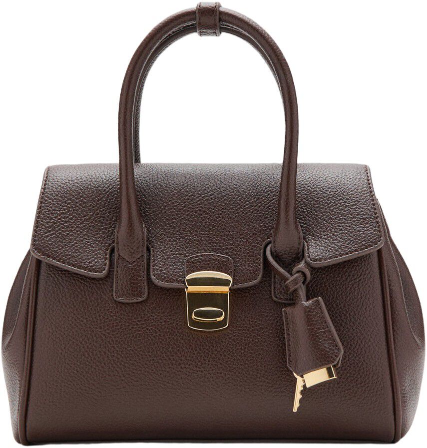 Medium city handbag with flap