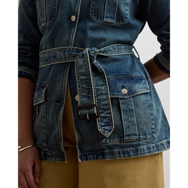 Belted Denim Field Jacket