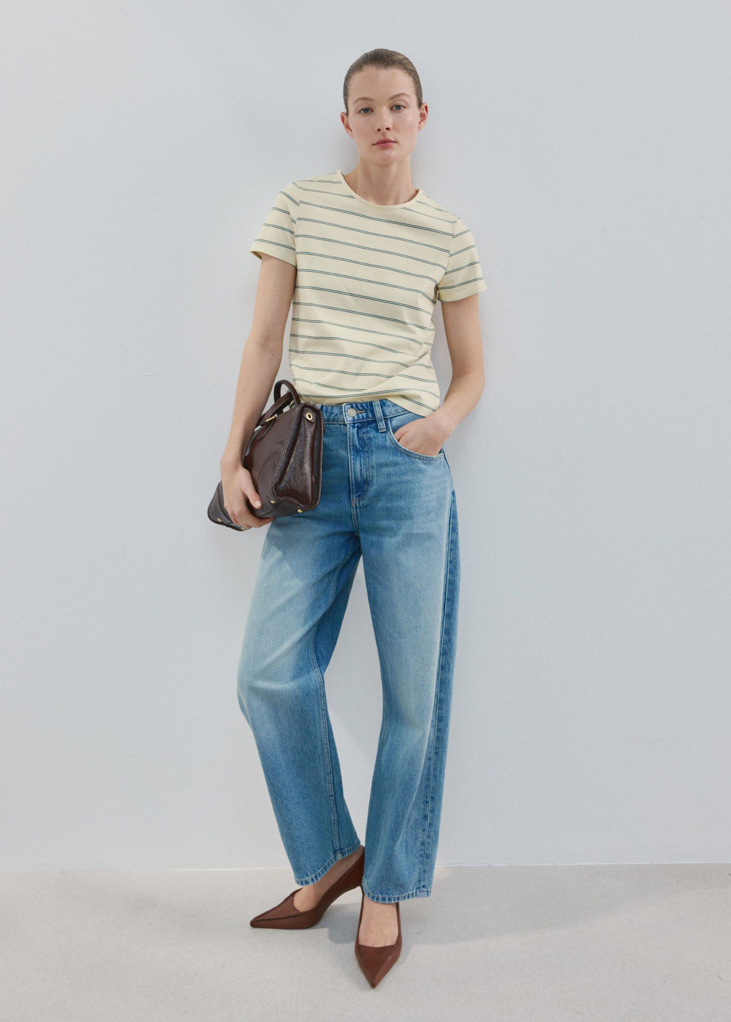 Striped cotton T-shirt