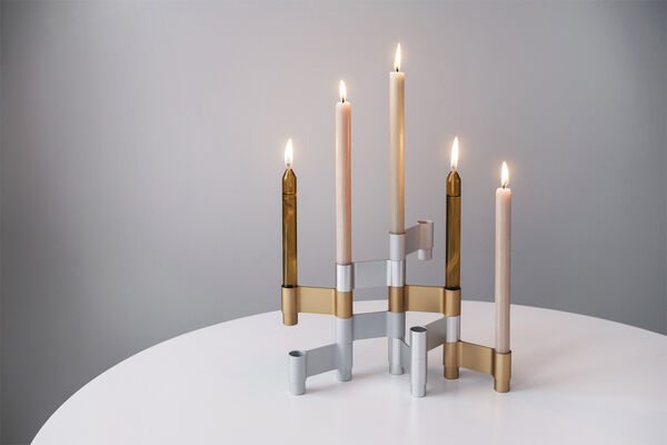 LINK, CANDLE HOLDER, MATT ALUMINIUM, 11060M