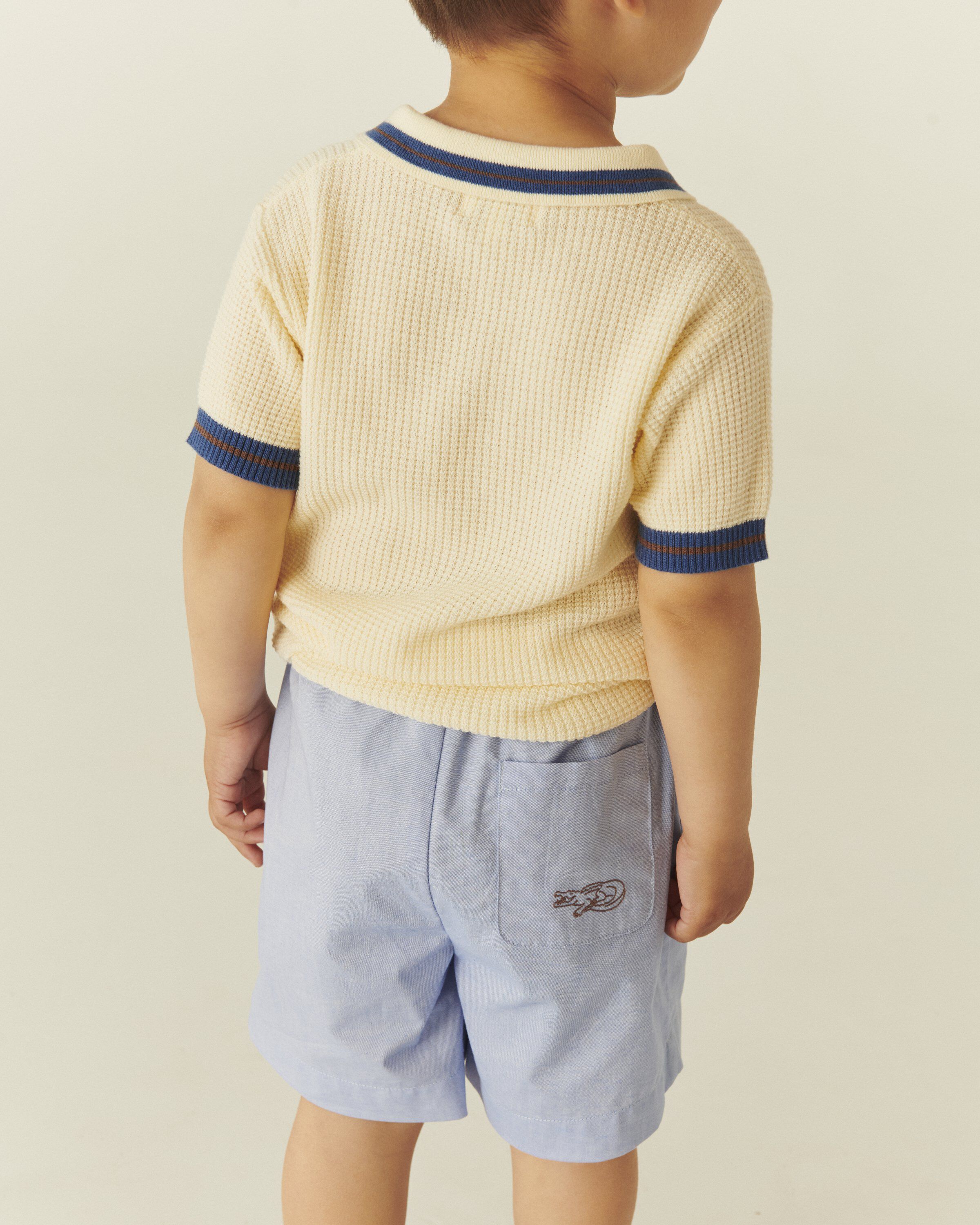 KNITTED PATTERN POLO