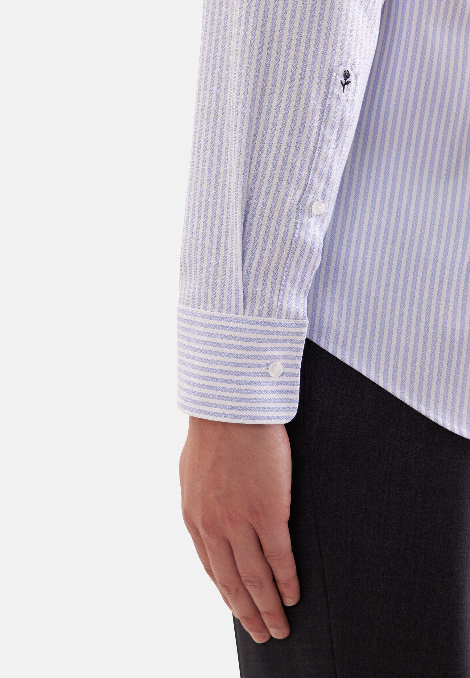 Business shirt Slim 1/1 Shark Collar Stripes