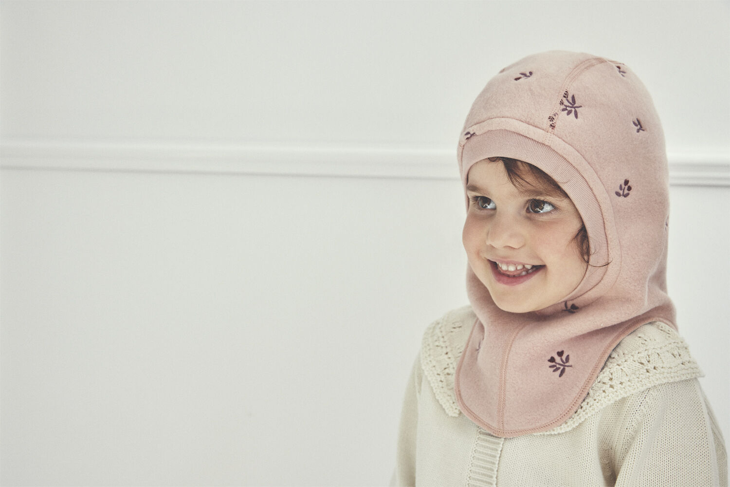 Balaclava Fleece Emb. w. Lin