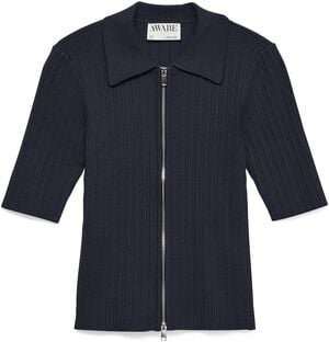 AWHANNA 2/4 ZIP KNIT CARDIGAN